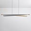 Mitsu Designer Pendant Light - 3-step Dimmable - Brushed Silver