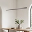 pendant light Miyo - brushed grey with dimmable LED and adjustable wattage