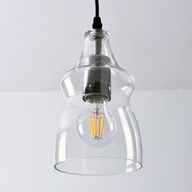 1-light pendant light Trinidad - clear glass