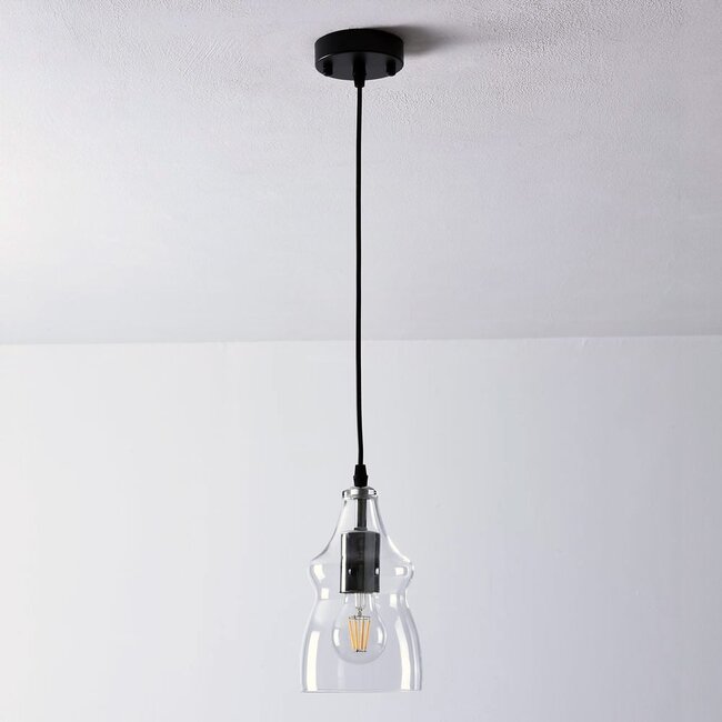 -light Trinidad pendant lamp with transparent Glass - variant 2
