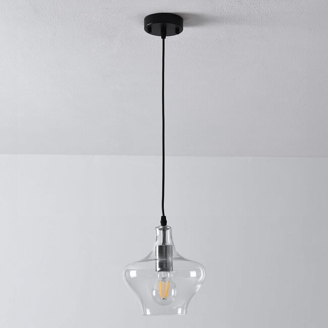1-light pendant light Trinidad - clear glass