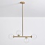 4-light pendant light Asun - clear glass and gold