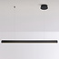 pendant light Devin - slim elongated with integrated LED, black
