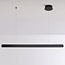 pendant light Devin - slim elongated with integrated LED, black