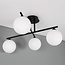 Elegant ceiling lamp, 4-light black - Nymo
