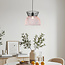Modern pendant lamp black with copper - Netti