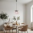 Modern pendant lamp black with copper - Netti