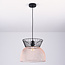 Modern pendant lamp black with copper - Netti