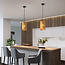 Sleek Golden pendant lamp - Tablon
