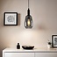 -light pendant lamp Mala smoked glass - elongated glass