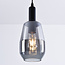 -light pendant lamp Mala smoked glass - elongated glass
