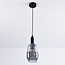 -light pendant lamp Mala smoked glass - elongated glass