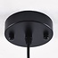 pendant light Mala - smoked glass elongated globe