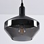 1-light pendant lamp Mala smoked glass - wide glass