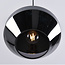 1-light pendant lamp Mala smoked glass - wide glass