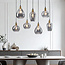 7-light pendant lamp with smoked glass - Vivienne