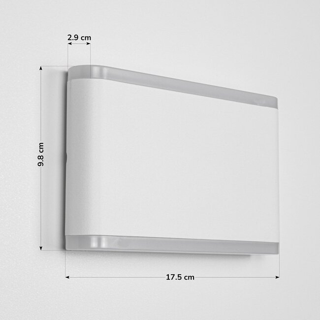 Flat outdoor wall light 12W Demi - White