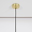 pendant light Apvali - amber glass and copper-brass