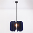 Pendant lamp made of PET felt, navy blue - Benthe