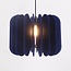 Pendant lamp made of PET felt, navy blue - Benthe