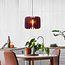 Pendant lamp made of PET felt, dark red - Benthe