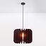 Pendant lamp Benthe in dark red PET felt
