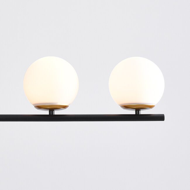 Designer pendant light Danny, 3-light - Opal white