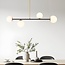 Designer pendant light Davy, 4-light - Opal white