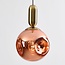 pendant light Lewis - wavy glass in rose gold