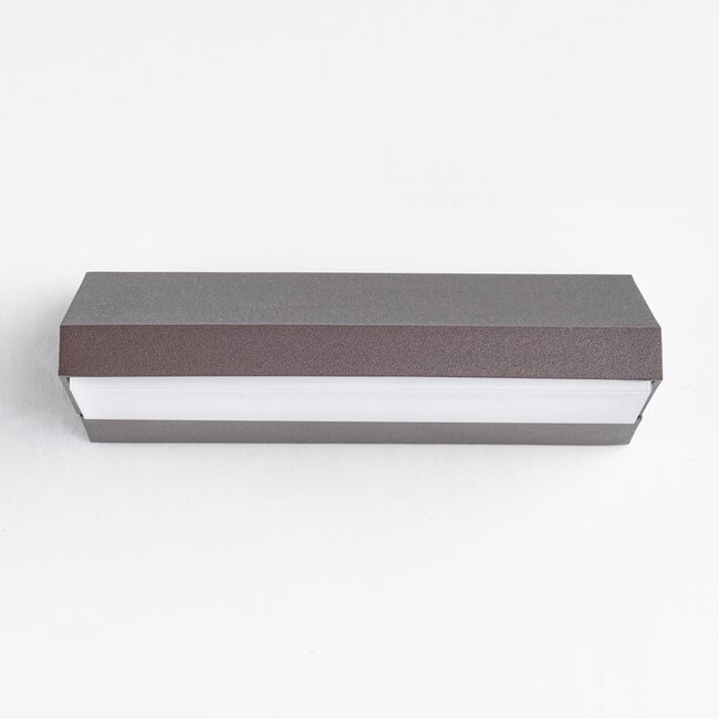 Rotatable outdoor wall light Argento - brown with integrated LED
