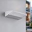 Rotatable outdoor wall light Argento - silver with integrated LED