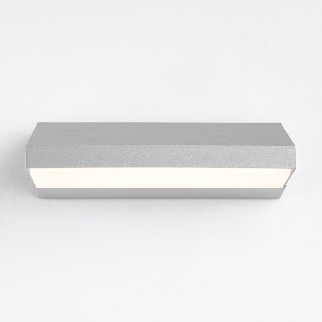 Rotatable outdoor wall light Argento - silver with integrated LED