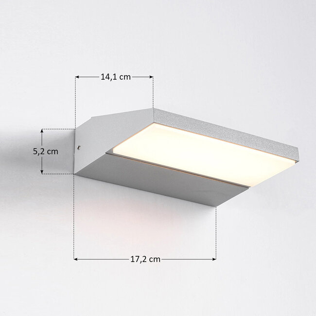 Swivelling outdoor wall light Argento - silver