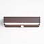Outdoor wall light Onyx with sensor brown with integrated LED
