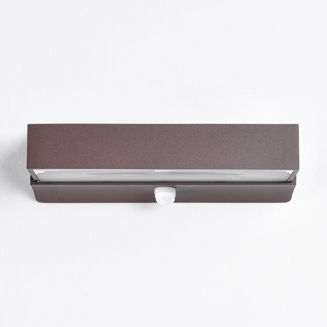 Outdoor wall light Onyx with sensor - brown