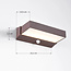 Onyx outdoor wall lamp with sensor - brown