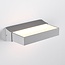 Outdoor wall light Onyx with sensor silver with integrated LED