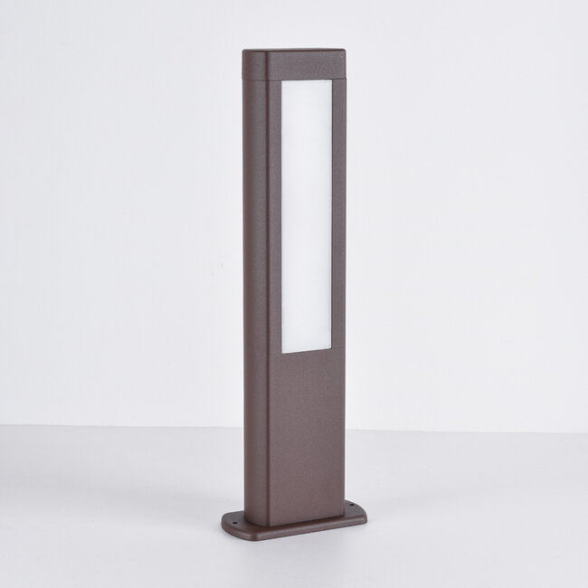 Outdoor floor lamp Stein - brown with integrated LED