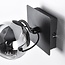 Adjustable wall spotlight Jace - smoked glass and black