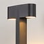Simone 2-light Industrial outdoor floor lamp with 2 round heads
