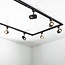 1-phase track system set of 1.5 metres with Olivier spotlights
