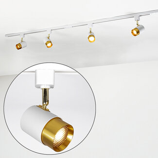 Modern 1-phase Track lighting system 1.5 metres white - Lexi
