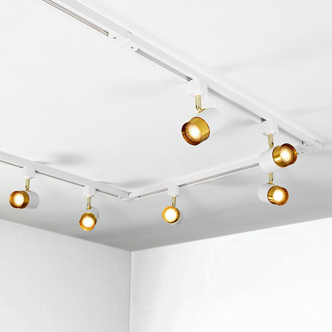 Modern 1-phase Track lighting system 1.5 metres White - Lexi