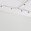 Modern single-phase Track lighting system, 1.5 metres, White mahogany wood effect - Linn