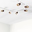 Modern 1-phase Track lighting system, 3 metres, with walnut wood effect - Loek