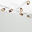 Modern 1-phase Track lighting system, 3 metres, with walnut wood effect - Loek