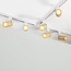 1.5 metre 1-phase track system set with Loek spotlights, oak wood-effect detail