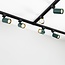Track spotlight 1-phase Romain in moss green