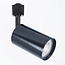 1-phase Track lighting system 1.5 metres - Romain Black with cobalt blue