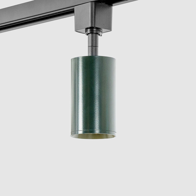 1-phase Track lighting system 3 metres - Romain Black with pine green